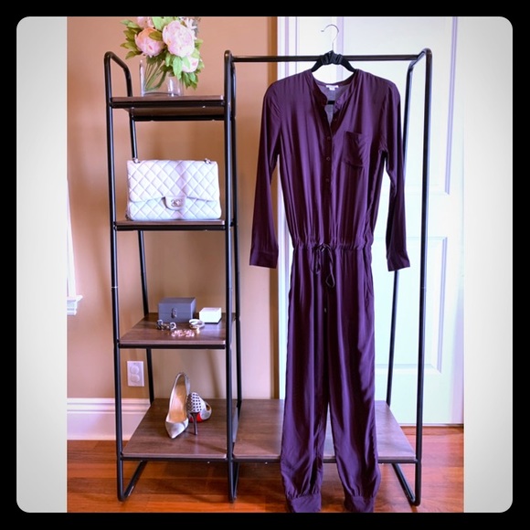 Splendid Chelsea Voile Jumpsuit in Aubergine, XS - Picture 1 of 8